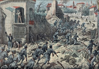 Primera Guerra Mundial: la batalla de Gorizia (Goritz) del 9 al 10 de agosto de Unknown Artist