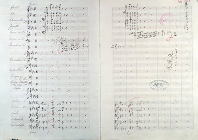 Primera página de Capriccio brillante sobre el tema de Jota Aragonesa (Obertura española No.1) de Mikhail Glinka de Unknown artist