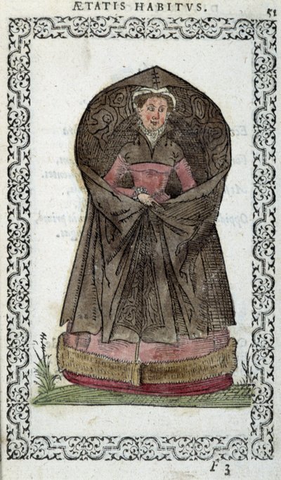 Demoiselle flamenca - en "Hábitos y efigies" por Jean Sulperius de Unknown artist