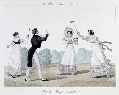 Juego de anillo volador - en "The Good Genre", No. 110, principios del siglo XIX de Unknown artist
