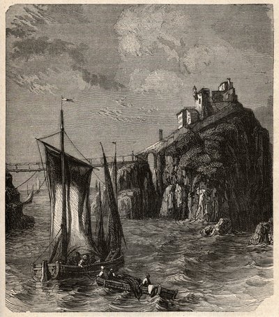 Fuerte de Bertheaume - Plougonvelin - Finisterre - grabado en 