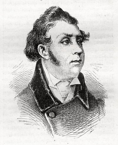 François Charles (François-Charles) Dulong - abogado y político francés - 1792-1834 - grabado de Unknown artist