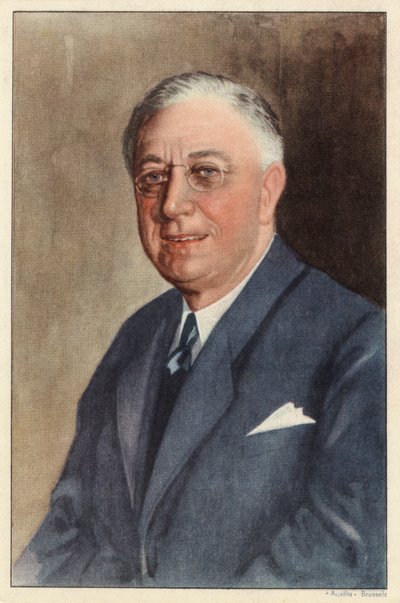 Franklin D Roosevelt (ilustración) de Unknown artist