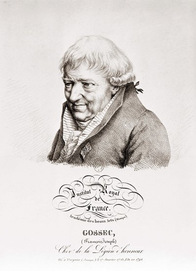 François Joseph Gossec. Compositor francés. 1734-1829 de Unknown artist