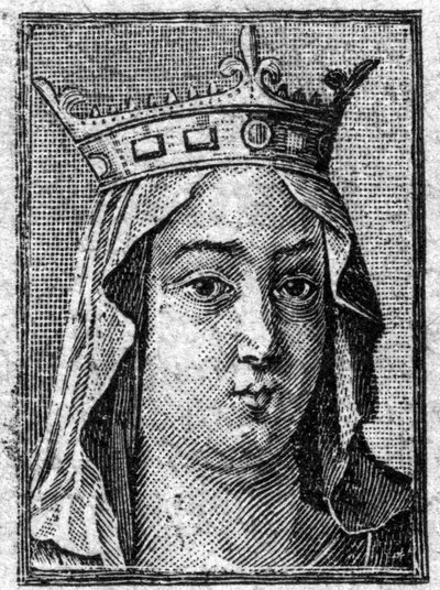 Fredegunda (545-597), tercera esposa de Chilperico I, rey de los francos de Neustria. de Unknown artist