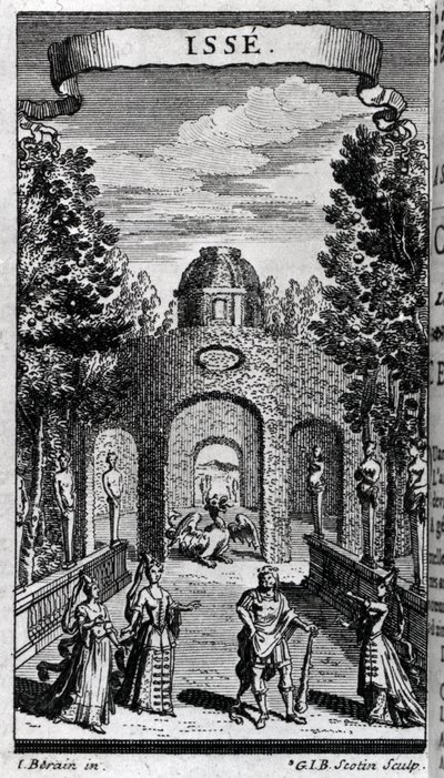 Frontispicio de “ISSE” pastoral heroica, tres actos y prólogo de Unknown artist