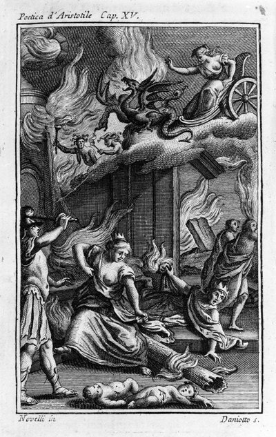 Frontispicio de “La poética” del filósofo griego Aristóteles (384-322 a.C.). Siglo XVII de Unknown artist