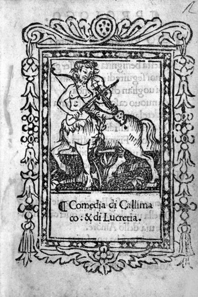 Frontispicio de la comedia 