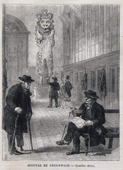 HOSPITAL DE GREENWICH: La figura de proa del buque de guerra 