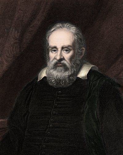 Galileo Galilei (Galileo) 1564-1642 - grabado - siglo XIX de Unknown artist