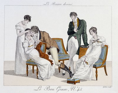 Juego: “el beso adivinado” - en “le Bon genre”, n.º 45 de Unknown artist