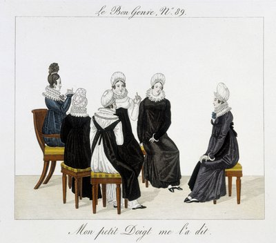 Juego: “mi dedito me lo dijo” - en “The Good Genre”, n.º 89, principios del siglo XIX de Unknown artist