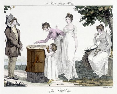 Juego: el "Olvido" - en "El buen género", n° 79, principios del siglo XIX de Unknown artist