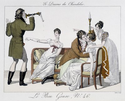Juego: el fondo del candelabro - en "Le Bon genre", n°46 de Unknown artist