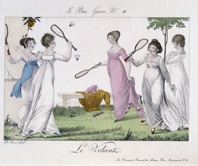 Juegos: “la rueda” - en “The Good Genre”, No. 11, principios del siglo XIX de Unknown artist