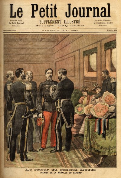 General Alfred Dodds (1842-1922), después de haberse distinguido durante misiones en Indochina y pacificar Senegal, dirigió la campaña de Dahomey y recibió la medalla de Dahomey, presentada por el Comisionado General de la Marina Hanes. Colección Selva de Unknown artist