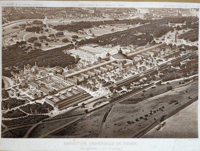 Vista general de la Exposición Mundial de 1873 en Viena de Unknown artist