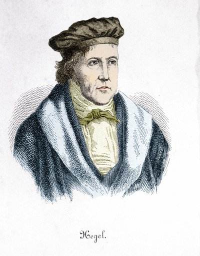 Georg Wilhelm Friedrich Hegel (1770 - 1831), filósofo alemán de Unknown artist