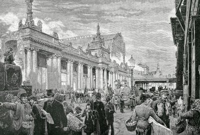 Imperio Alemán o Segundo Reich (1871-1918): Manifestación socialista en la Plaza del Mercado de Berlín, 25 de febrero de Unknown artist