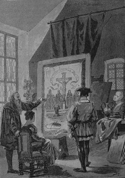 Guerra de los campesinos alemanes (1524-1526): Jos Fritz el pintor en Heilbronn, Jos Fritz (nacido en 1470; fallecido en 1525) fue el iniciador de los movimientos Bundschuh en Untergrombach, feudos y el Alto Rin de Unknown artist