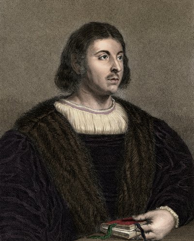 Giovanni Boccaccio (Boccaccio) 1313-1375 - grabado - siglo XIX de Unknown artist