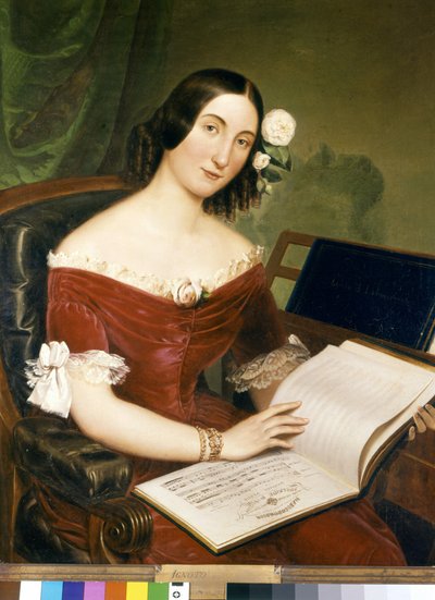 Giuseppina Strepponi (1815-1897), famosa soprano, esposa de Giuseppe Verdi de Unknown artist