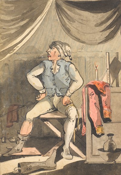 ¿Hacer la ronda dices? ¿Qué quieres decir con eso? - ¿No puedes oír la lluvia, sinvergüenza?, 1796 de Unknown
