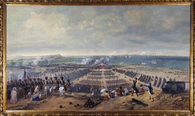 Gran desfile en el campamento militar de Boulogne de Unknown artist
