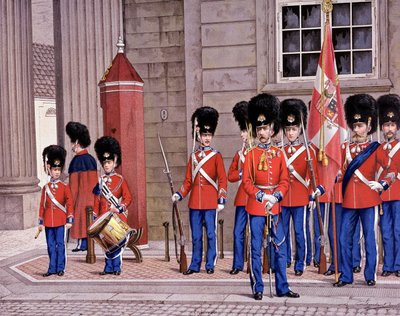 Granaderos de la Guardia Danesa de Unknown artist