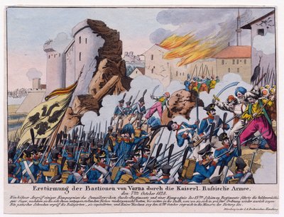Guerra ruso-turca de 1828-1829 - El asalto a los bastiones de Varna por el ejército ruso en septiembre de 1828 de Unknown artist