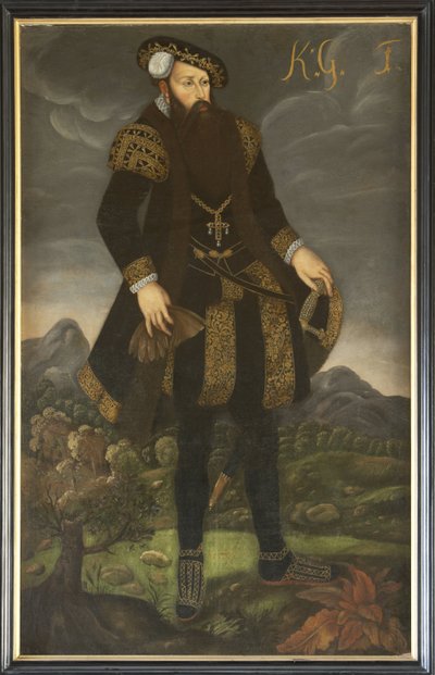 Retrato del Rey Gustavo I de Suecia (1496-1560) de Unknown artist