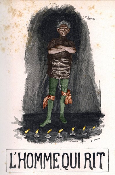 Gwynplaine, cubierta de “El hombre que ríe” de Unknown artist