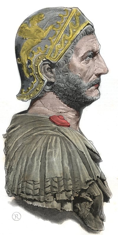 Aníbal - Retrato de Aníbal o Annibal Barca (ca. 247-183 a.C.), general y estadista cartaginés de Unknown artist