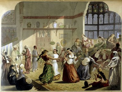 Harén - en “Egipto Moderno”, c. 1870 de Unknown artist