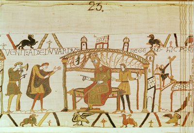 Harold ante el Rey Eduardo, Tapiz de Bayeux de Unknown artist