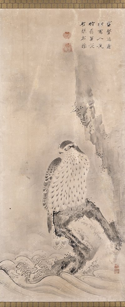 Hawks And Prey (tinta sobre papel) de Unknown artist