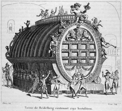 Tonel de Heidelberg que contiene 2192 hectolitros de Unknown artist