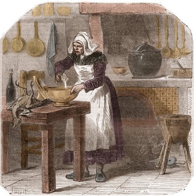 Helene Jegado (1803-1852) sirvienta doméstica y asesina en serie francesa - Grabado del siglo XIX de Unknown artist