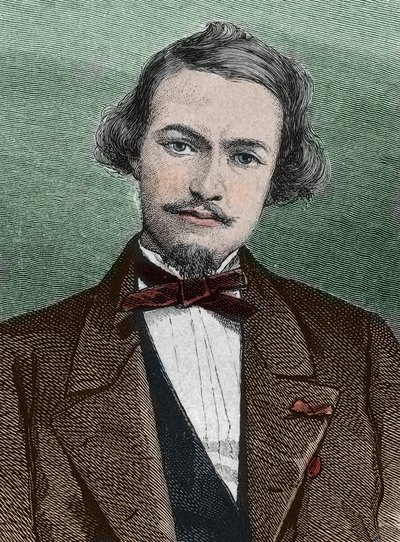Henri Duveyrier, explorador francés - retrato de Henri Duveyrier orientalista, viajero y geógrafo francés de Unknown artist