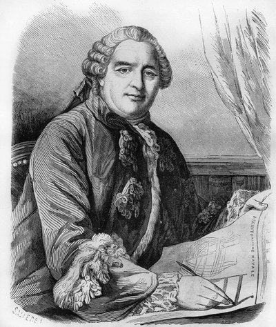 Henri Louis Duhamel du Monceau (1700-1782), fisiólogo y agrónomo francés de Unknown artist