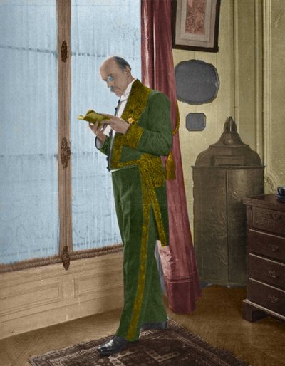 Henri de Régnier (1864-1936), escritor francés en casa antes de ir a la academia de Unknown artist