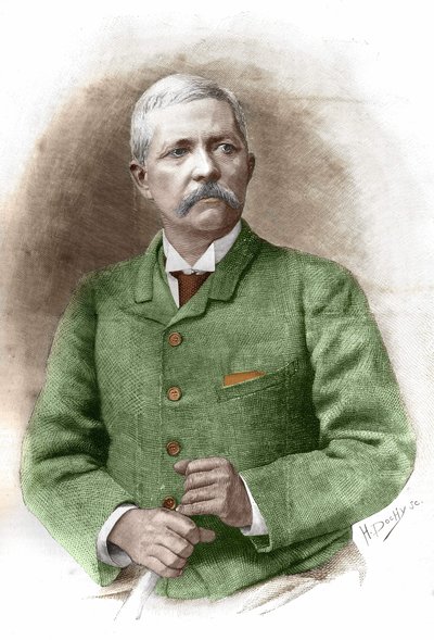 Henry Morton Stanley (1841 - 1904) en El Cairo el 17/01/1890, periodista y explorador británico de Unknown artist
