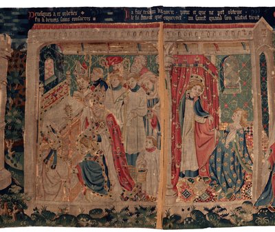 Historia de San Piat y San Eleuthère, Escena 10: San Eleuthère es consagrado como obispo (D