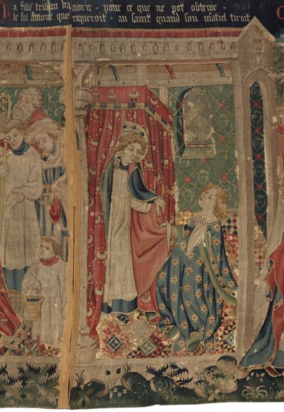 Historia de San Piat y San Eleuterio, Escena 11: Las tentaciones de San Eleuterio de Unknown artist