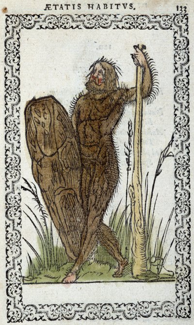 Hombre salvaje - en “Hábitos y efigies” de Jean Sluperius de Unknown artist