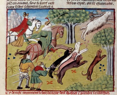 Cómo cazar el ciervo del libro de caza de Gastón III Phoebus, Conde de Foix de Unknown artist
