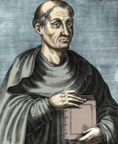 Hugues de Saint Victor. Teólogo y filósofo francés. Siglo XII. Grabado del siglo XVII de Unknown artist