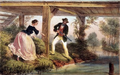 Caza de lucios en Inglaterra de Unknown artist