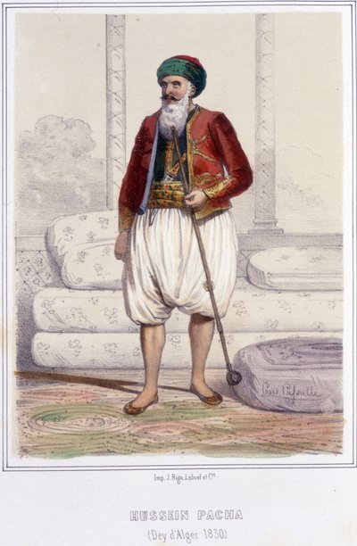 Hussein pasha, dey (Gran tío) de Argel desde 1818 hasta 1830 cuando los franceses tomaron Argel de Unknown artist