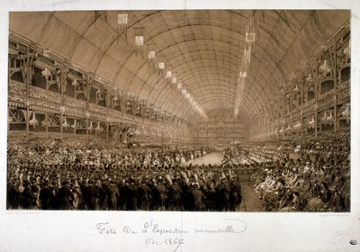 Ilustración que representa la Exposición Internacional de 1867 (Exposition Universelle d